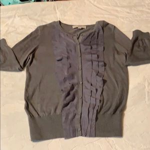 Loft Gray Sweater Cardigan